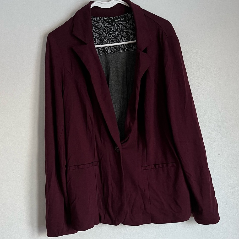 Burgandy Maurice’s Blazer